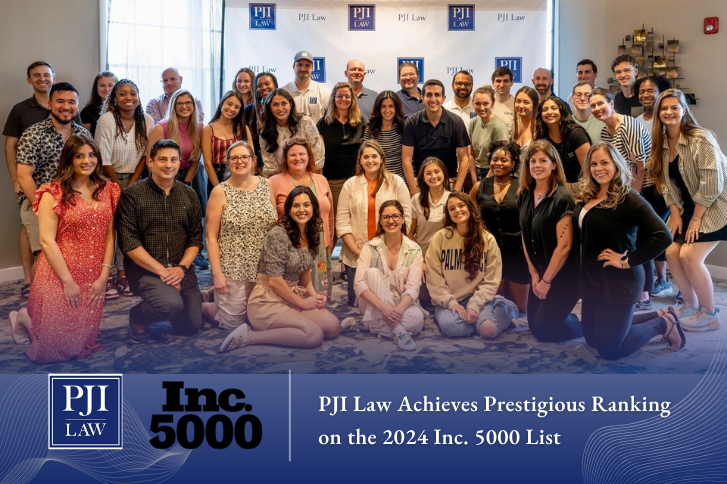 PJI Law Achieves Prestigious Ranking on the 2024 Inc. 5000 List