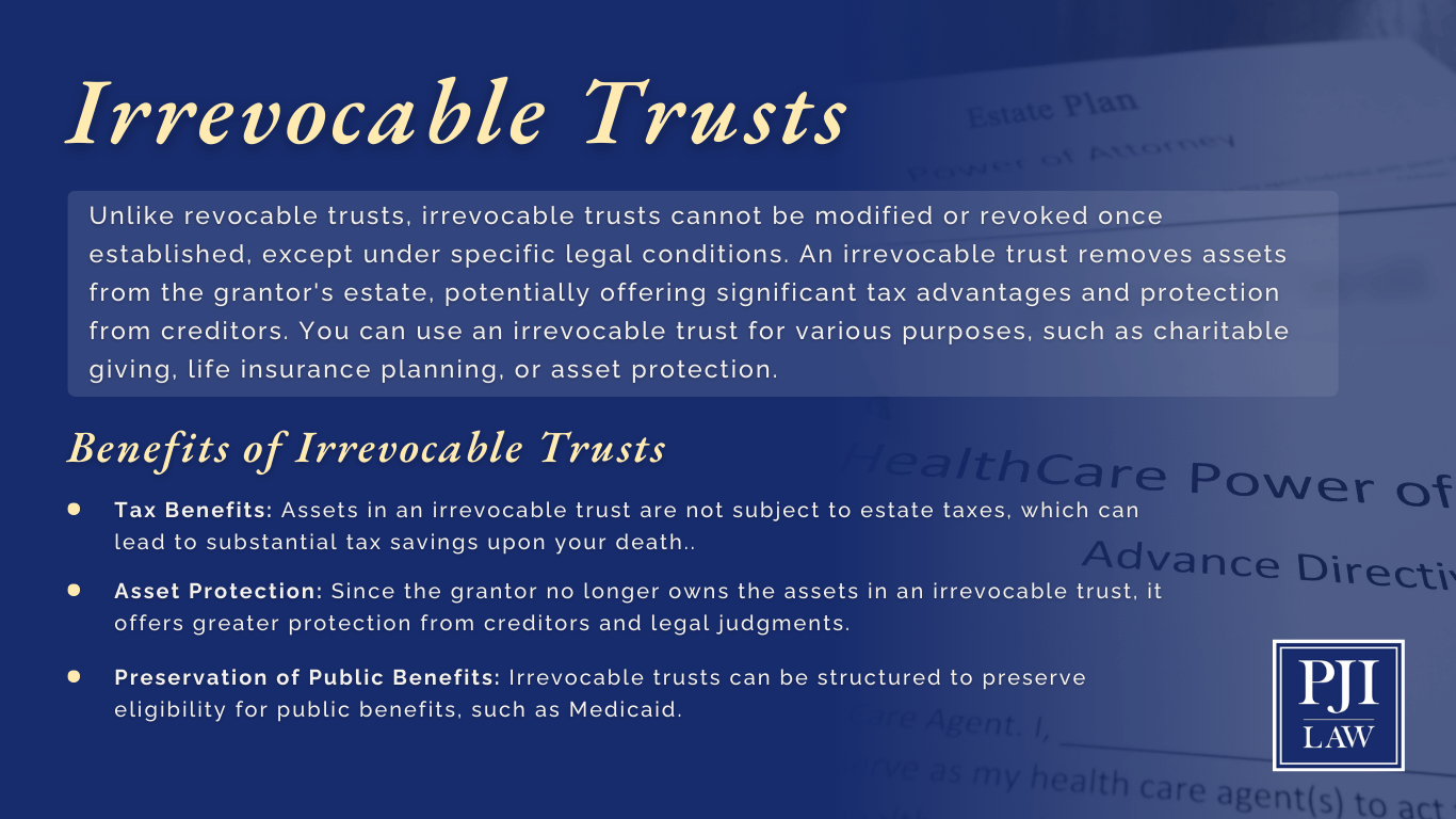 Richmond, Virginia estate planning attorneys explain the types of trusts available. Call (804) 653-3450 to schedule a consultation.