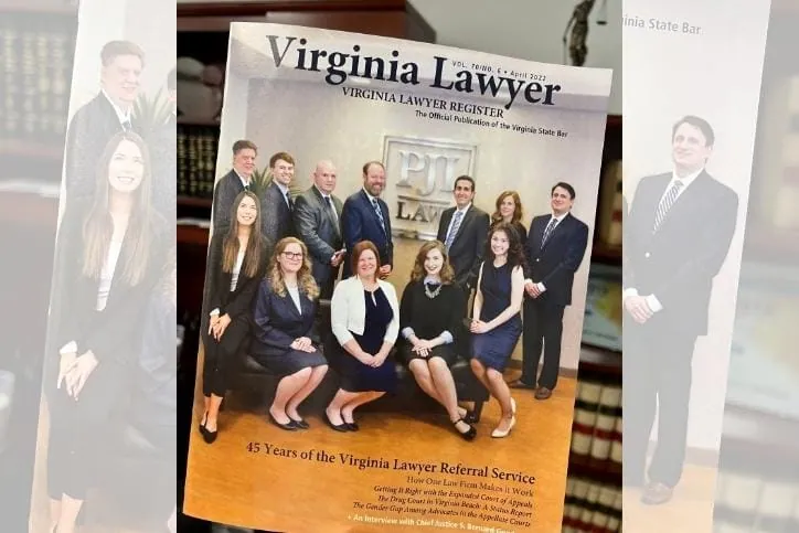 PJI Law Featured on Cover of Virginia Lawyer Magazine