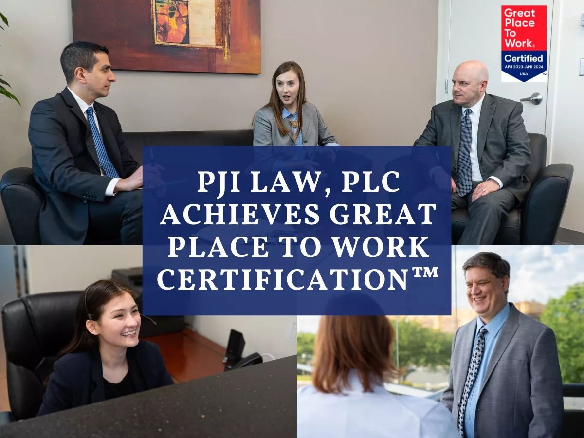 PJI Law, PLC Achieves Great Place to Work Certification™