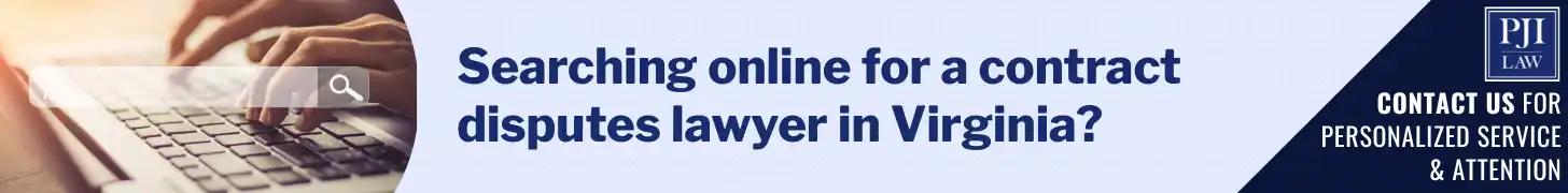 Searching online for a contract disputes lawyer in Virginia